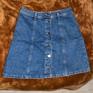 H&M Blue Jean skirt size 2